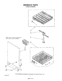 04 - Dishrack parts for Whirlpool Dishwasher DU3000XR1 from AppliancePartsPros.com
