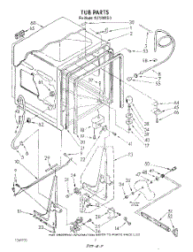 02 - Tub , Literature And Optional parts for Whirlpool Dishwasher DU7200XS3 from AppliancePartsPros.com