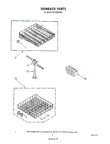06 - Dishrack parts for Whirlpool Dishwasher DP1098XRW1 from AppliancePartsPros.com
