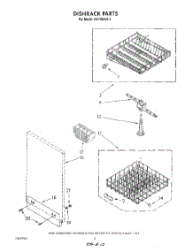 04 - Dishrack parts for Whirlpool Dishwasher DU7200XS3 from AppliancePartsPros.com