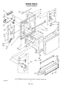 03 - Door parts for Whirlpool Dishwasher DU8700XT0 from AppliancePartsPros.com