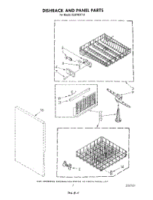 05 - Dishrack And Panel parts for Whirlpool Dishwasher DU8700XT0 from AppliancePartsPros.com