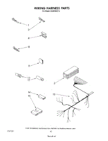 07 - Wiring Harness parts for Whirlpool Dishwasher DU8700XT0 from AppliancePartsPros.com