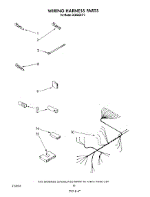 07 - Wiring Harness parts for Whirlpool Dishwasher DU8500XT2 from AppliancePartsPros.com