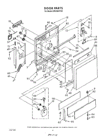 03 - Door parts for Whirlpool Dishwasher DP8500XTN5 from AppliancePartsPros.com