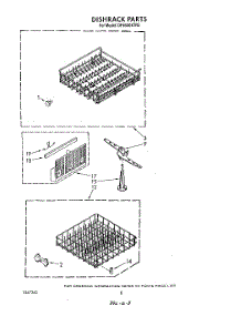 05 - Dishrack parts for Whirlpool Dishwasher DP8500XTN5 from AppliancePartsPros.com