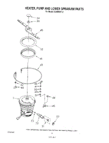04 - Heater,, Pump And Lower Spray Arm parts for Whirlpool Dishwasher DU8900XT2 from AppliancePartsPros.com