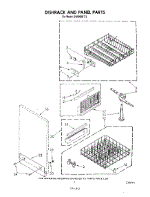 05 - Dishrack And Panel parts for Whirlpool Dishwasher DU8900XT2 from AppliancePartsPros.com