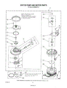 06 - 3367725 Pump And Motor parts for Whirlpool Dishwasher DU8900XT2 from AppliancePartsPros.com