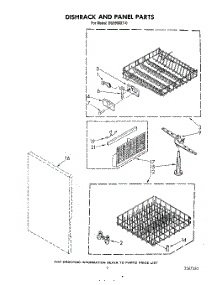 05 - Dishrack And Panel parts for Whirlpool Dishwasher DU8900XT0 from AppliancePartsPros.com