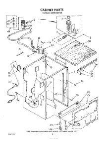 02 - Cabinet parts for Whirlpool Dishwasher GDP8700XTN0 from AppliancePartsPros.com