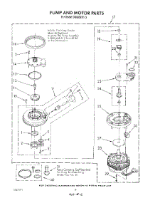 06 - Pump And Motor parts for Whirlpool Dishwasher DU8950XT3 from AppliancePartsPros.com