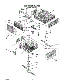 06 - Dishrack, Lit / Optional parts for Whirlpool Dishwasher DU9750XY1 from AppliancePartsPros.com