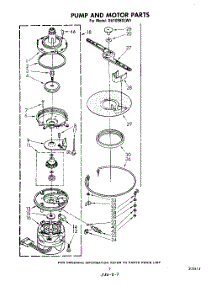 05 - Pump And Motor parts for Whirlpool Dishwasher DU1098XLW1 from AppliancePartsPros.com