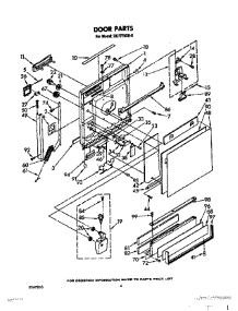 03 - Door parts for Whirlpool Dishwasher DU7770XS0 from AppliancePartsPros.com