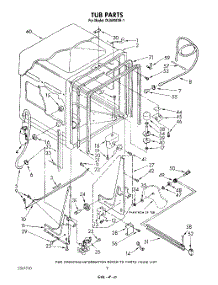 02 - Tub , Literature And Optional parts for Whirlpool Dishwasher DU8000XR1 from AppliancePartsPros.com