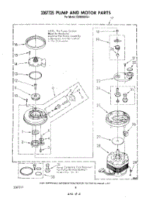 06 - Pump And Motor parts for Whirlpool Dishwasher DU8000XR1 from AppliancePartsPros.com