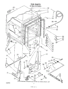 02 - Tub , Literature And Optional parts for Whirlpool Dishwasher DU7200XS2 from AppliancePartsPros.com