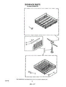 05 - Dishrack parts for Whirlpool Dishwasher DP8500XTN3 from AppliancePartsPros.com