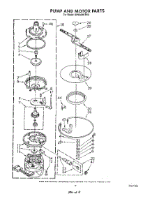 06 - Pump And Motor parts for Whirlpool Dishwasher DP8500XTN3 from AppliancePartsPros.com