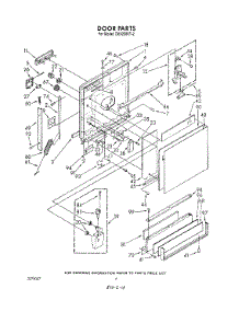 03 - Door parts for Whirlpool Dishwasher DU9200XT2 from AppliancePartsPros.com