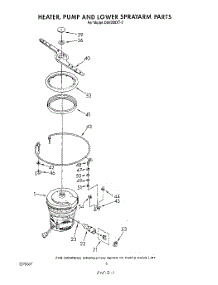 04 - Heater, Pump And Lower Spray Arm parts for Whirlpool Dishwasher DU9200XT2 from AppliancePartsPros.com