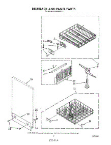 05 - Dishrack And Panel parts for Whirlpool Dishwasher DU9200XT2 from AppliancePartsPros.com