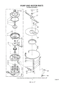 05 - Pump And Motor parts for Whirlpool Dishwasher DU7400XS3 from AppliancePartsPros.com