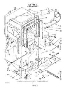02 - Tub , Literature And Optional parts for Whirlpool Dishwasher DU9700XR6 from AppliancePartsPros.com
