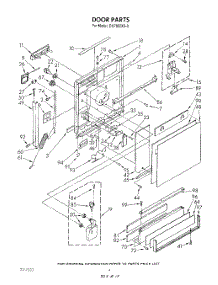 03 - Door parts for Whirlpool Dishwasher DU7800XS0 from AppliancePartsPros.com