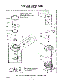 07 - Pump And Motor parts for Whirlpool Dishwasher DP8700XTN5 from AppliancePartsPros.com