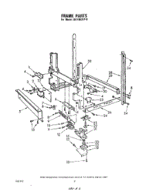 02 - Frame , Literature And Optional parts for Whirlpool Dishwasher DU1800XP0 from AppliancePartsPros.com