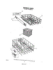 07 - Dishrack parts for Whirlpool Dishwasher DU1800XP0 from AppliancePartsPros.com