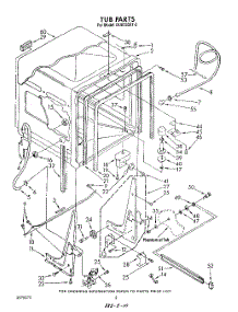 02 - Tub , Literature And Optional parts for Whirlpool Dishwasher DU8750XT2 from AppliancePartsPros.com