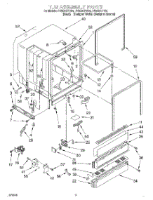 03 - Tub Assembly parts for Whirlpool Dishwasher DU980QPDQ4 from AppliancePartsPros.com