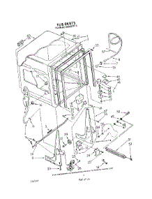 02 - Tub , Literature And Optional parts for Whirlpool Dishwasher DU8550XT5 from AppliancePartsPros.com