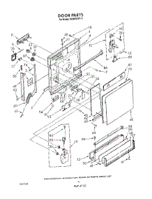 03 - Door parts for Whirlpool Dishwasher DU8550XT5 from AppliancePartsPros.com
