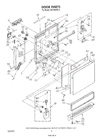 03 - Door parts for Whirlpool Dishwasher DU7400XS2 from AppliancePartsPros.com