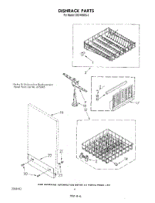 04 - Dishrack parts for Whirlpool Dishwasher DU7400XS2 from AppliancePartsPros.com
