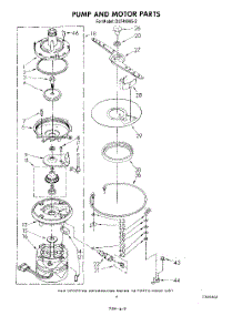 05 - Pump And Motor parts for Whirlpool Dishwasher DU7400XS2 from AppliancePartsPros.com