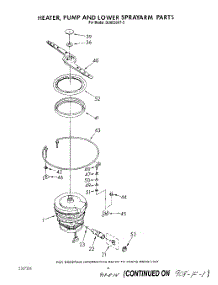 04 - Heater, Pump And Lower Spray Arm parts for Whirlpool Dishwasher DU8550XT5 from AppliancePartsPros.com