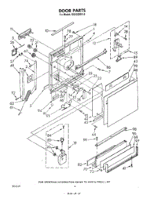 03 - Door parts for Whirlpool Dishwasher DU5500XR0 from AppliancePartsPros.com