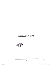 07 - Miscellaneous, Optional parts for Whirlpool Dishwasher DU9200XX1 from AppliancePartsPros.com