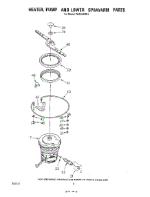 04 - Heater, Pump And Lower Spray Arm parts for Whirlpool Dishwasher DU5500XR0 from AppliancePartsPros.com