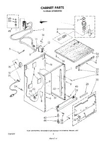 02 - Cabinet parts for Whirlpool Dishwasher DP3000XRN2 from AppliancePartsPros.com