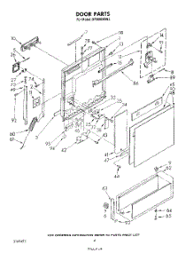 03 - Door parts for Whirlpool Dishwasher DP3000XRN2 from AppliancePartsPros.com