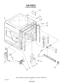 04 - Tub , Literature And Optional parts for Whirlpool Dishwasher DP3000XRN2 from AppliancePartsPros.com