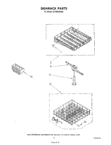 06 - Dishrack parts for Whirlpool Dishwasher DP3000XRN2 from AppliancePartsPros.com