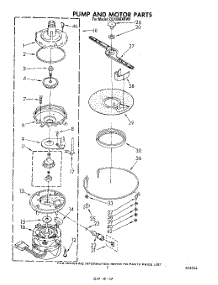 05 - Pump And Motor parts for Whirlpool Dishwasher DU1098XRW0 from AppliancePartsPros.com