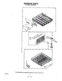 05 - Diskrack parts for Whirlpool Dishwasher SHF5584P1 from AppliancePartsPros.com